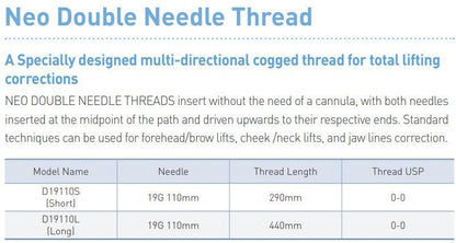 Neo Combi Thread Lifting - Double Needle PDO